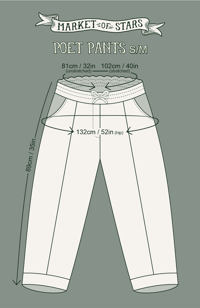 
                  
                    Model wearing a lightweight drapey viscose crepe pant that moves like poetry in motion. Relaxed, romantic and ready for adventure - Market of Stars
                  
                